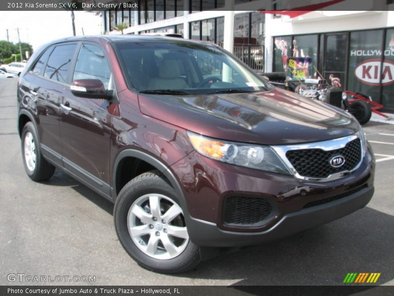 Dark Cherry / Black 2012 Kia Sorento SX V6