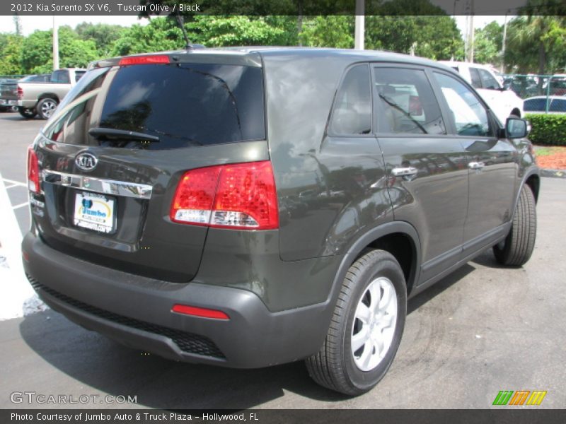 Tuscan Olive / Black 2012 Kia Sorento SX V6