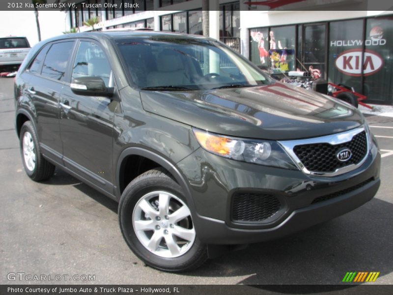 Tuscan Olive / Black 2012 Kia Sorento SX V6