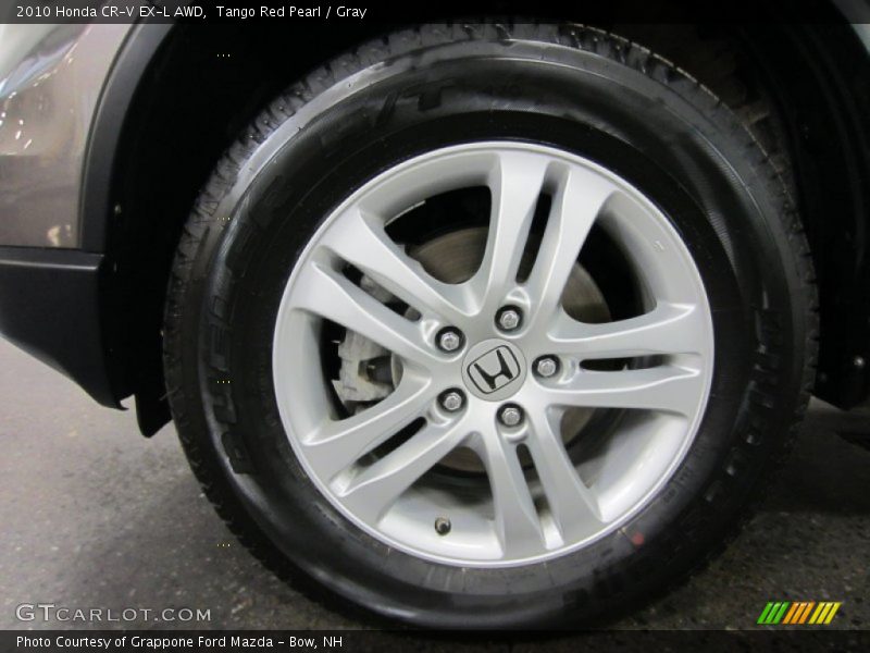 Tango Red Pearl / Gray 2010 Honda CR-V EX-L AWD