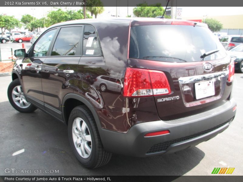 Dark Cherry / Black 2012 Kia Sorento SX V6