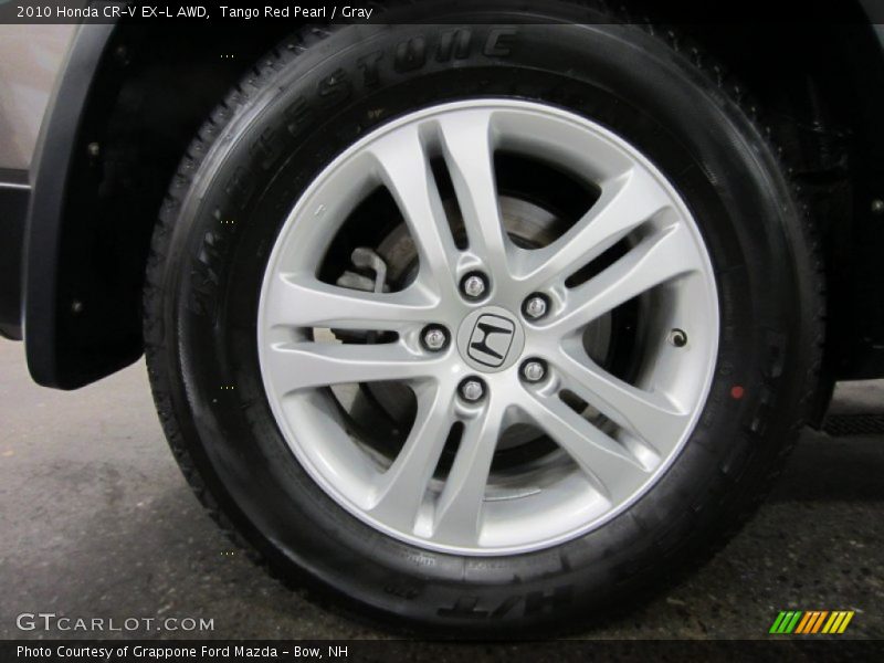 Tango Red Pearl / Gray 2010 Honda CR-V EX-L AWD