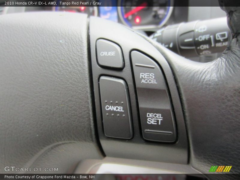 Tango Red Pearl / Gray 2010 Honda CR-V EX-L AWD