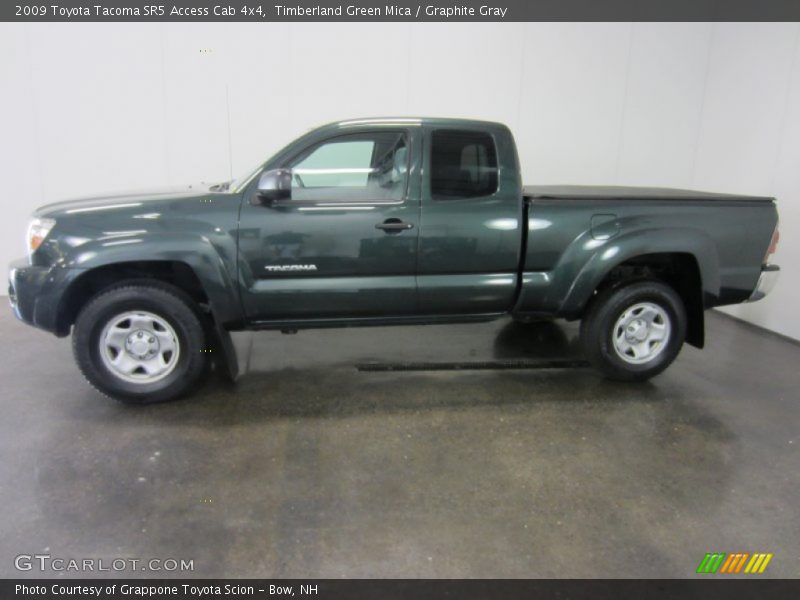 Timberland Green Mica / Graphite Gray 2009 Toyota Tacoma SR5 Access Cab 4x4