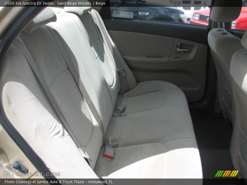 Sand Beige Metallic / Beige 2009 Kia Spectra EX Sedan