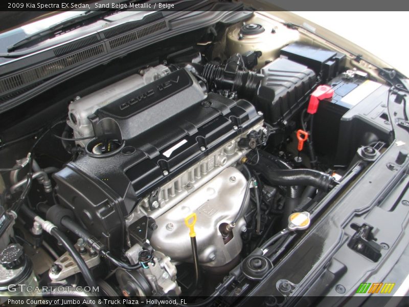 Sand Beige Metallic / Beige 2009 Kia Spectra EX Sedan