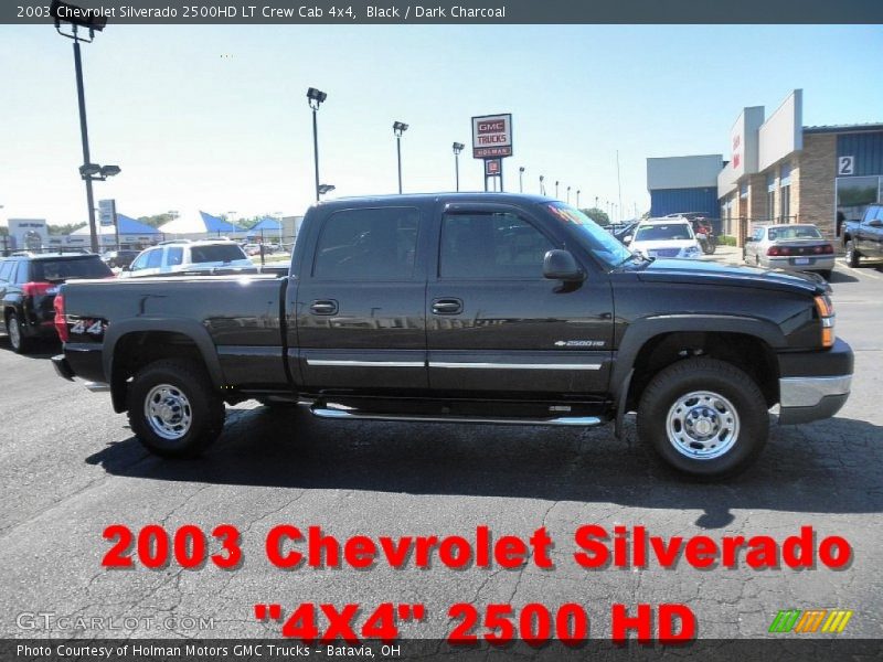 Black / Dark Charcoal 2003 Chevrolet Silverado 2500HD LT Crew Cab 4x4