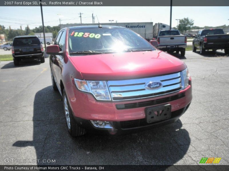 Redfire Metallic / Charcoal Black 2007 Ford Edge SEL Plus