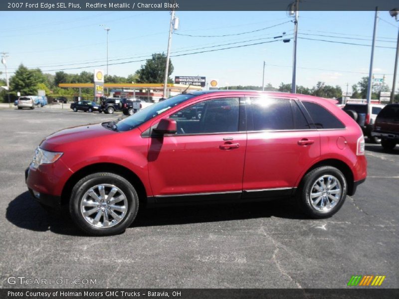 Redfire Metallic / Charcoal Black 2007 Ford Edge SEL Plus
