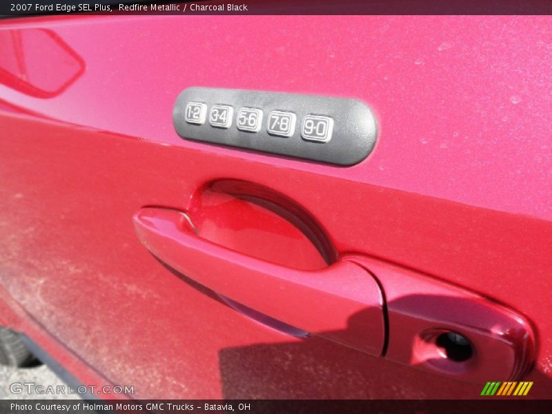 Redfire Metallic / Charcoal Black 2007 Ford Edge SEL Plus