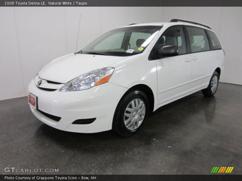 Natural White / Taupe 2008 Toyota Sienna LE