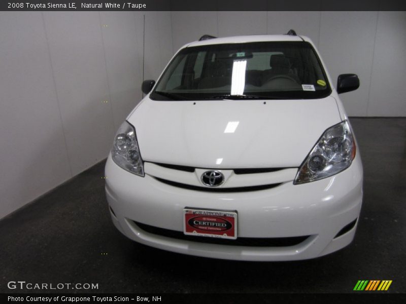 Natural White / Taupe 2008 Toyota Sienna LE