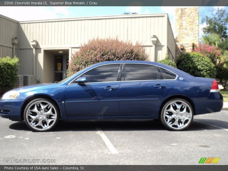 Superior Blue Metallic / Gray 2006 Chevrolet Impala LS