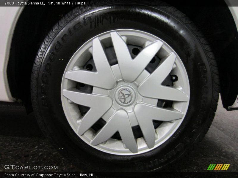 Natural White / Taupe 2008 Toyota Sienna LE