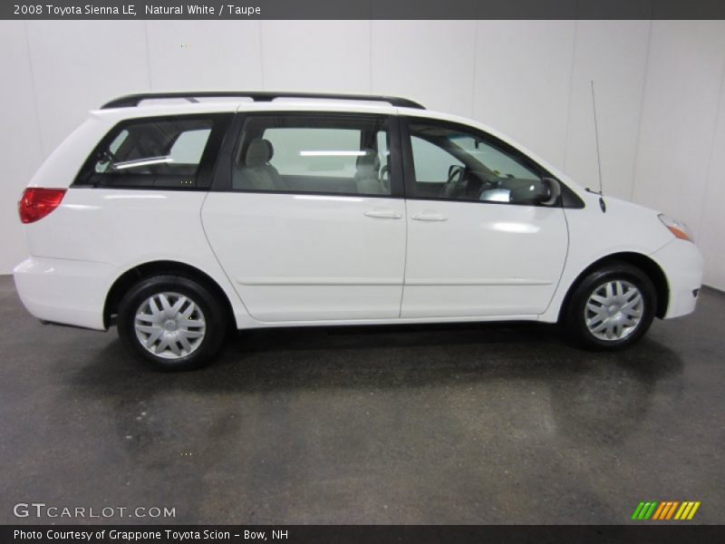 Natural White / Taupe 2008 Toyota Sienna LE