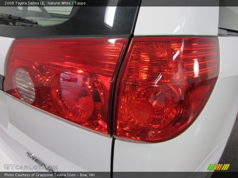 Natural White / Taupe 2008 Toyota Sienna LE
