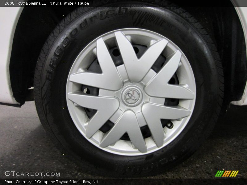 Natural White / Taupe 2008 Toyota Sienna LE