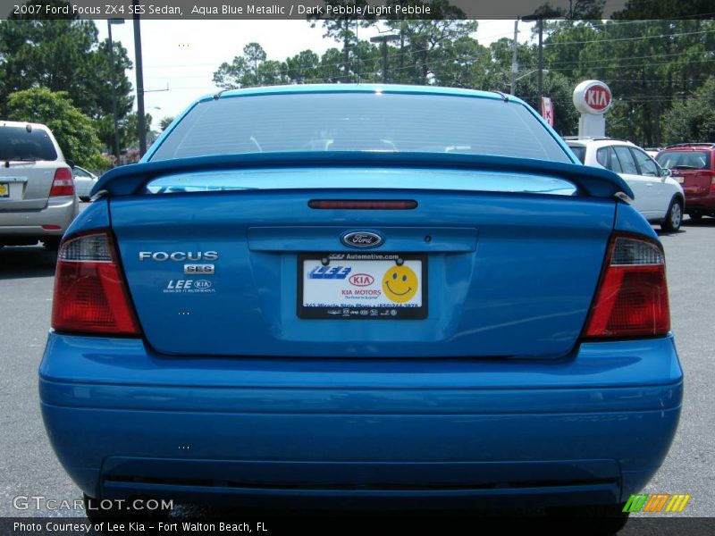 Aqua Blue Metallic / Dark Pebble/Light Pebble 2007 Ford Focus ZX4 SES Sedan