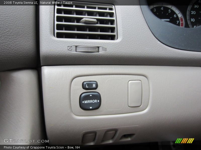 Natural White / Taupe 2008 Toyota Sienna LE