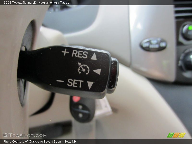 Natural White / Taupe 2008 Toyota Sienna LE