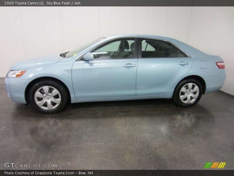 Sky Blue Pearl / Ash 2009 Toyota Camry LE