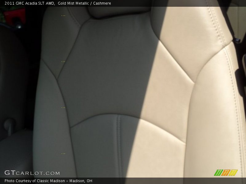 Gold Mist Metallic / Cashmere 2011 GMC Acadia SLT AWD