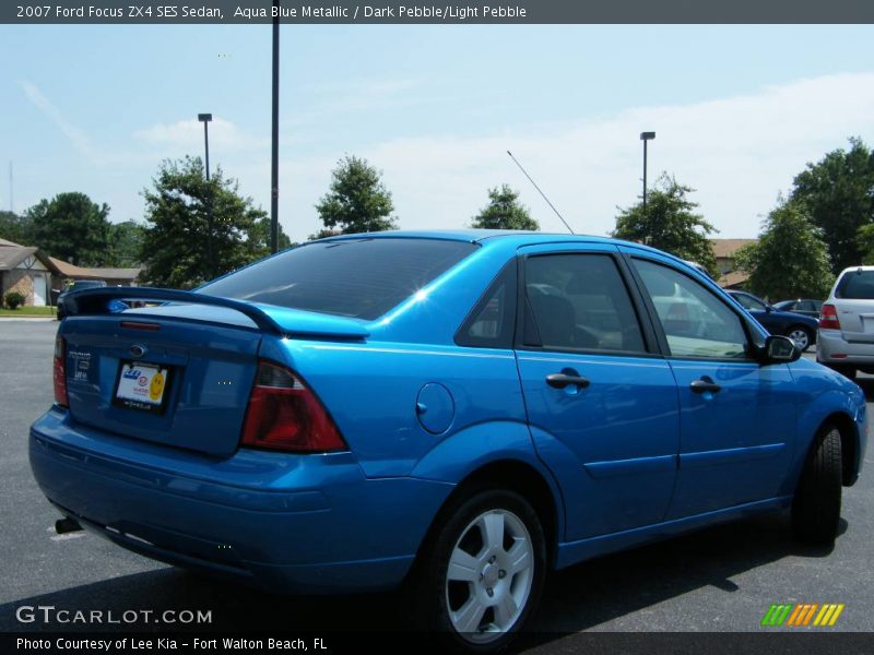 Aqua Blue Metallic / Dark Pebble/Light Pebble 2007 Ford Focus ZX4 SES Sedan