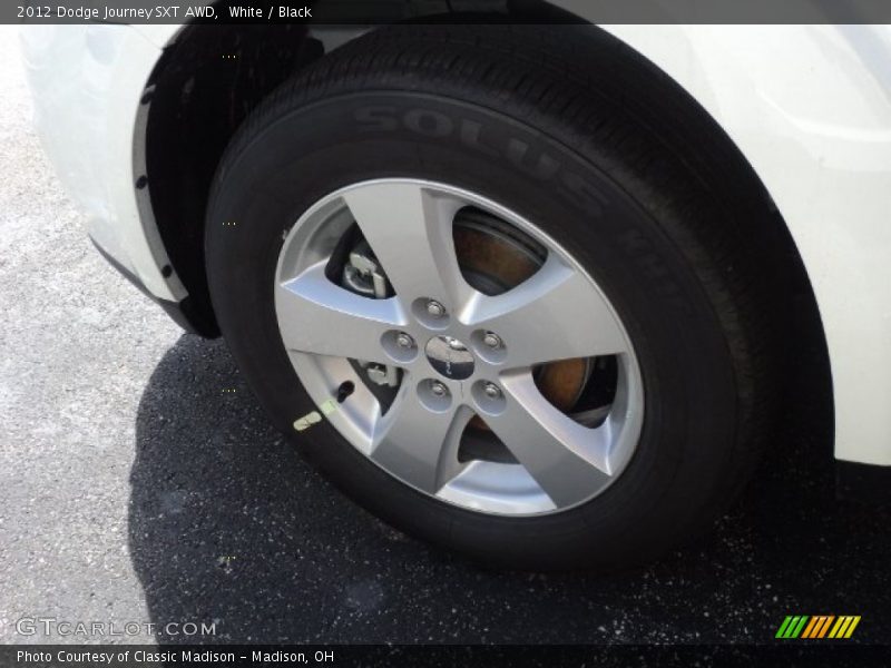 White / Black 2012 Dodge Journey SXT AWD