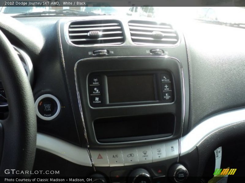 White / Black 2012 Dodge Journey SXT AWD