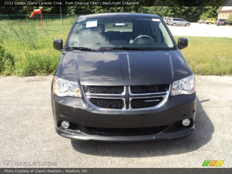 Dark Charcoal Pearl / Black/Light Graystone 2012 Dodge Grand Caravan Crew