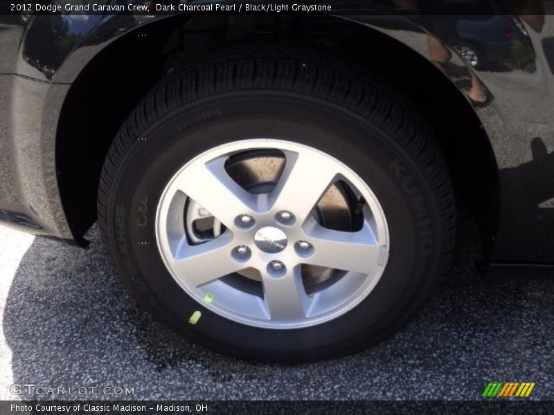 Dark Charcoal Pearl / Black/Light Graystone 2012 Dodge Grand Caravan Crew
