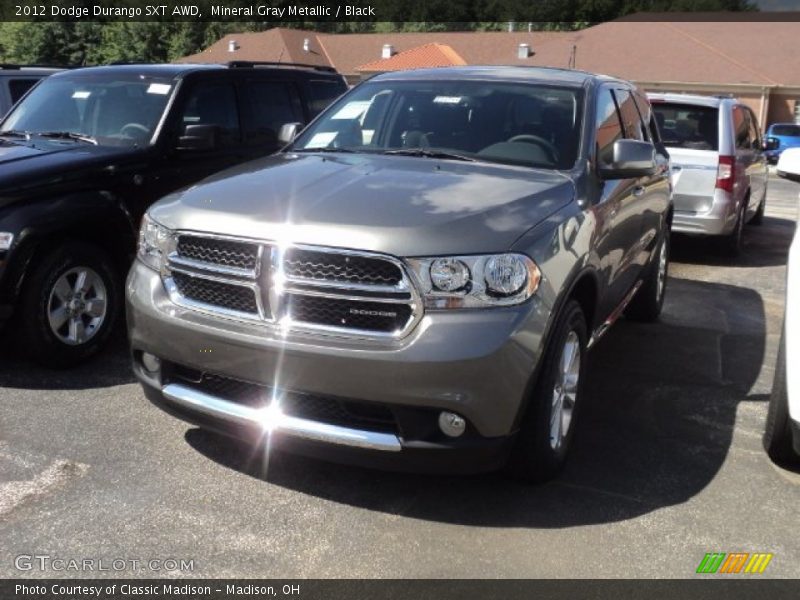Mineral Gray Metallic / Black 2012 Dodge Durango SXT AWD