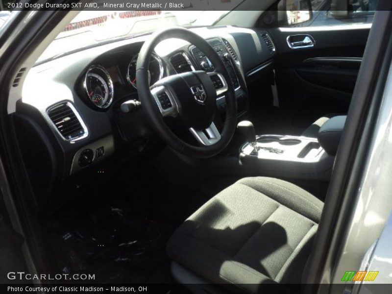 Mineral Gray Metallic / Black 2012 Dodge Durango SXT AWD