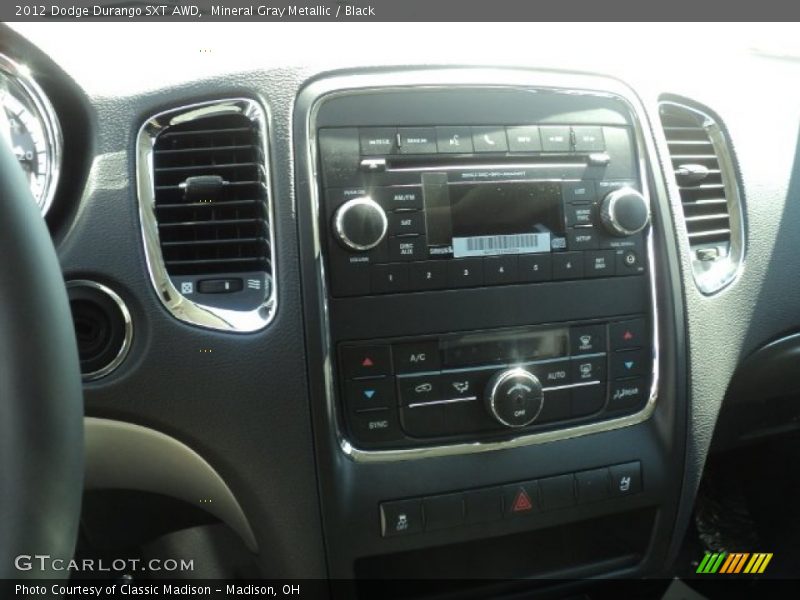 Controls of 2012 Durango SXT AWD