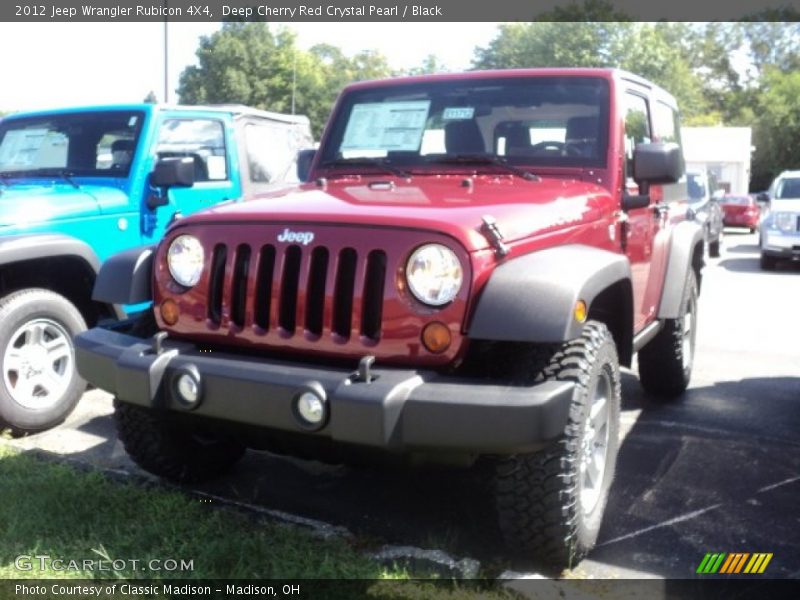 Deep Cherry Red Crystal Pearl / Black 2012 Jeep Wrangler Rubicon 4X4