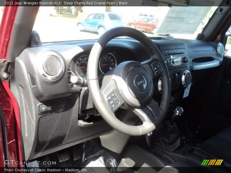 Deep Cherry Red Crystal Pearl / Black 2012 Jeep Wrangler Rubicon 4X4