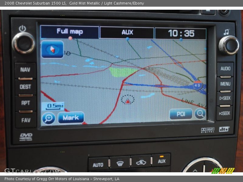 Navigation of 2008 Suburban 1500 LS