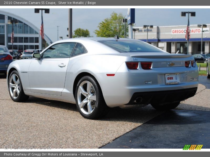 Silver Ice Metallic / Beige 2010 Chevrolet Camaro SS Coupe