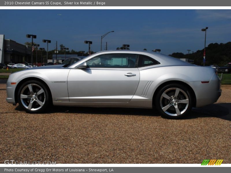 Silver Ice Metallic / Beige 2010 Chevrolet Camaro SS Coupe
