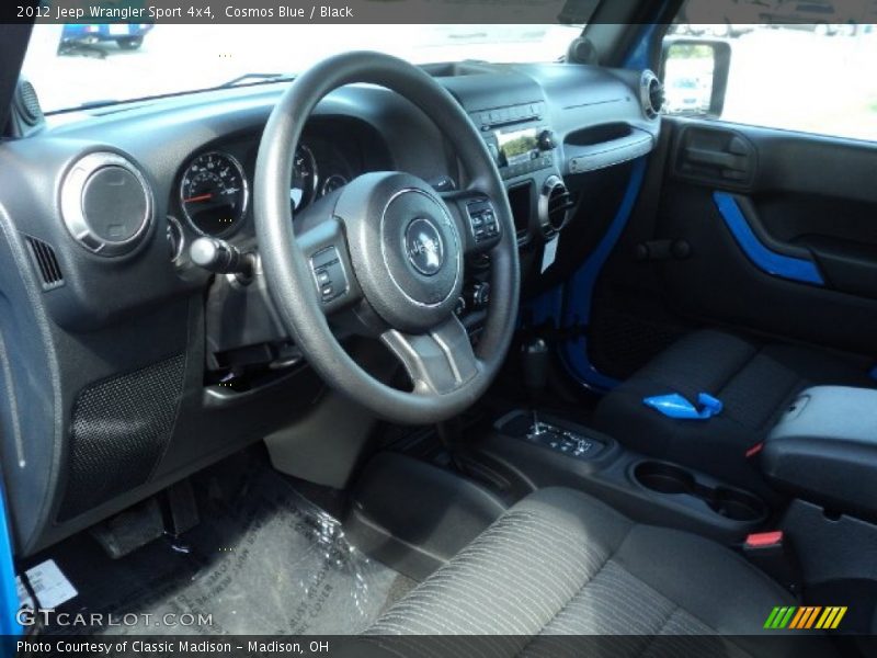 Cosmos Blue / Black 2012 Jeep Wrangler Sport 4x4
