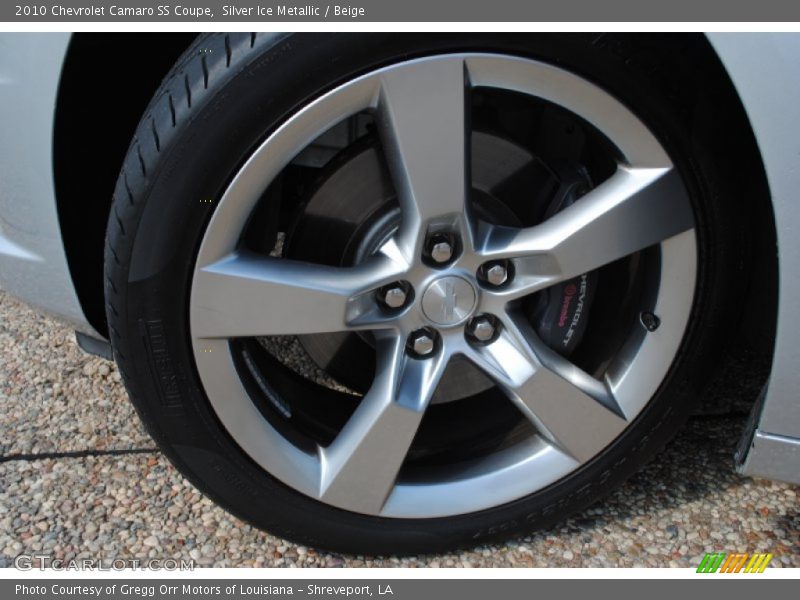 Silver Ice Metallic / Beige 2010 Chevrolet Camaro SS Coupe