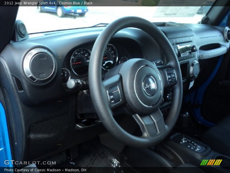 Cosmos Blue / Black 2012 Jeep Wrangler Sport 4x4