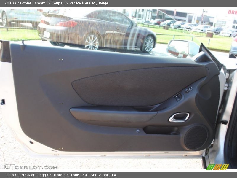 Silver Ice Metallic / Beige 2010 Chevrolet Camaro SS Coupe