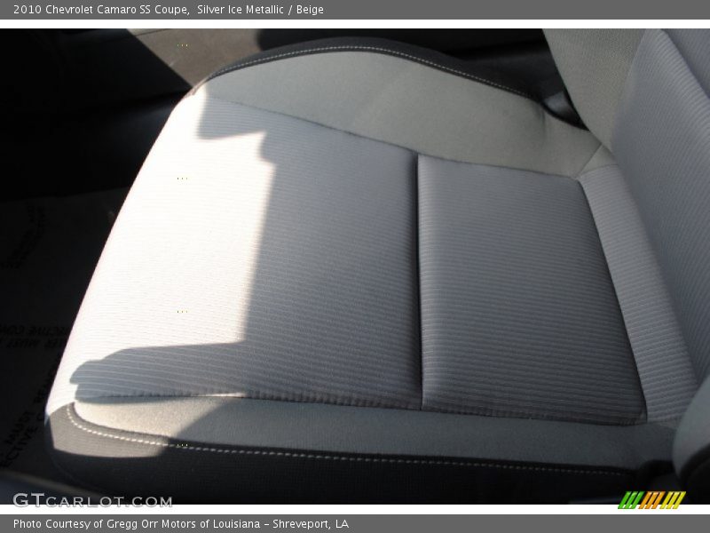Silver Ice Metallic / Beige 2010 Chevrolet Camaro SS Coupe