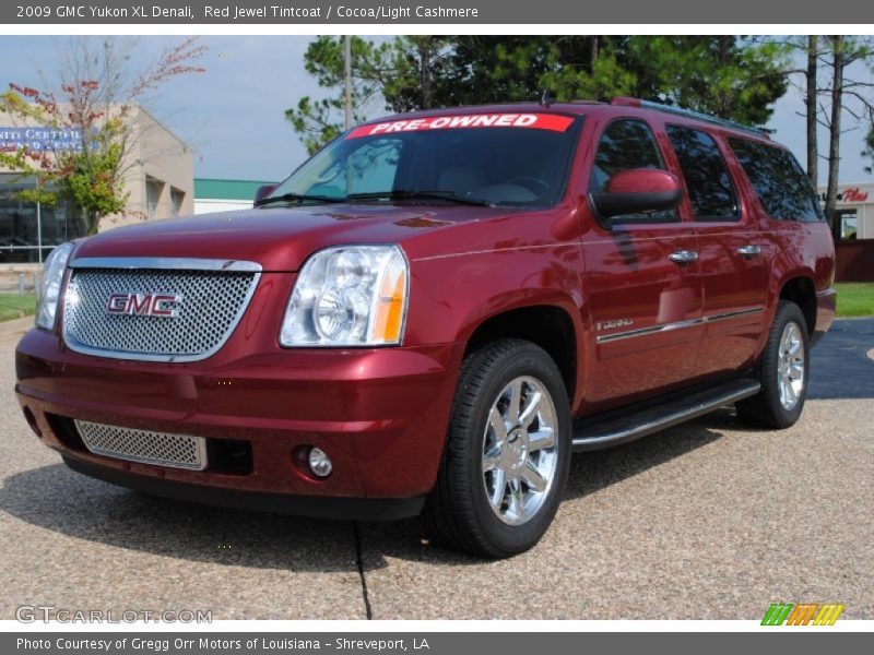 Red Jewel Tintcoat / Cocoa/Light Cashmere 2009 GMC Yukon XL Denali