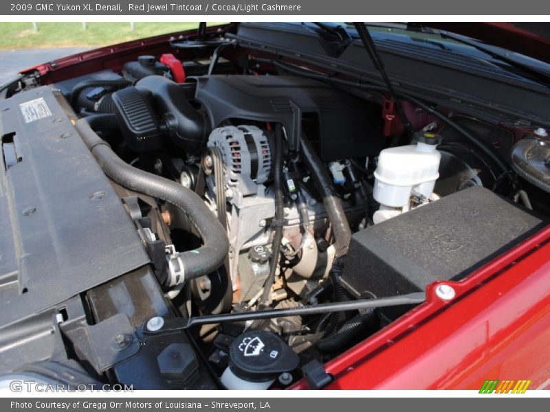 Red Jewel Tintcoat / Cocoa/Light Cashmere 2009 GMC Yukon XL Denali