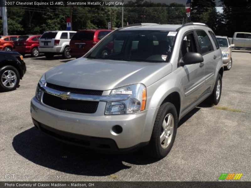 Silverstone Metallic / Light Gray 2007 Chevrolet Equinox LS AWD