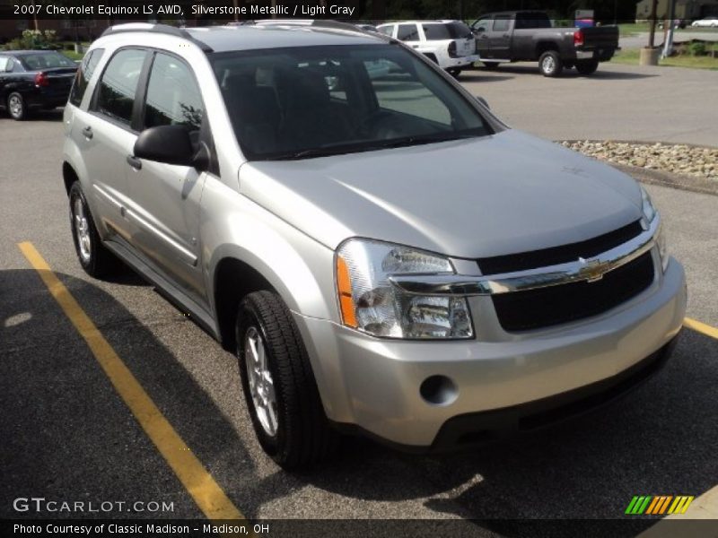 Silverstone Metallic / Light Gray 2007 Chevrolet Equinox LS AWD