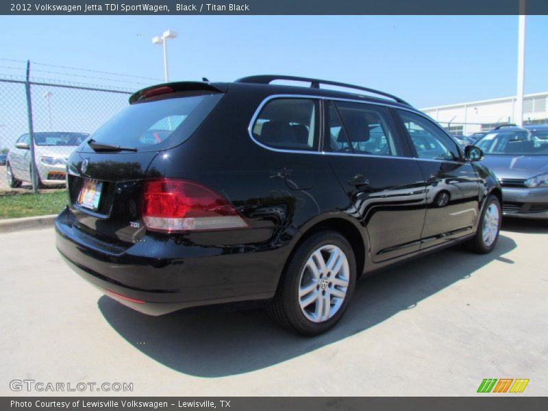 Black / Titan Black 2012 Volkswagen Jetta TDI SportWagen