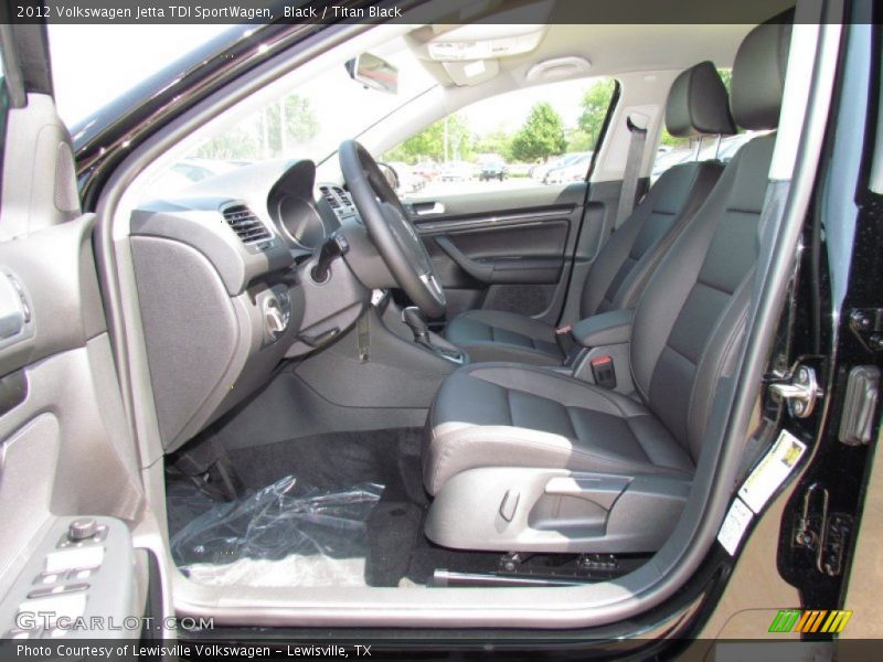 Black / Titan Black 2012 Volkswagen Jetta TDI SportWagen